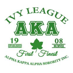 Ivy league Alpha kappa alpha sorority bundles svg, Aka Girl gang svg