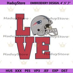 Love Helmet New England Patriots Embroidery Design Download File