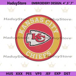 Kansas City Chiefs Logo NFL Embroidery Design, Kansas City Chiefs Embroidery File