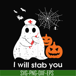 I will stab you svg, png, dxf, eps, digital file HLW0102