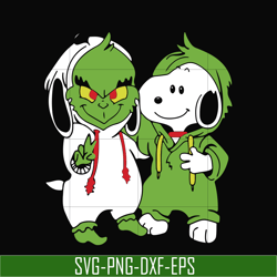 Snoopy and grinch kids svg, christmas svg, png, dxf, eps digital file NCRM0007