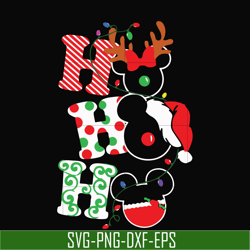 Ho Ho Ho Christmas Mickey Heads svg, png, dxf, eps digital file NCRM0100