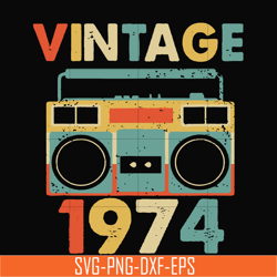 Vintage November 1974 svg, png, dxf, eps digital file NBD0016