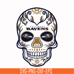 Baltimore Ravens skull madala svg, Baltimore Ravens svg, Ravens svg, Skull svg, Madala svg, Sport svg, Nfl svg, png, dxf