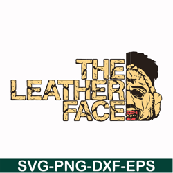 The leather face svg, png, dxf, eps digital file HLW0172