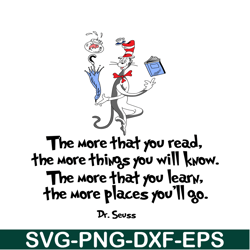 The More That You Learn SVG, Dr Seuss SVG, Dr Seuss Quotes SVG DS2051223275