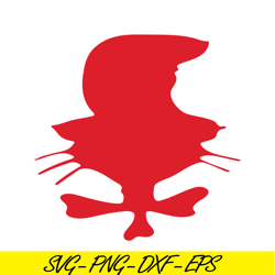 the red cat with hat svg, dr seuss svg, cat in the hat svg ds104122346