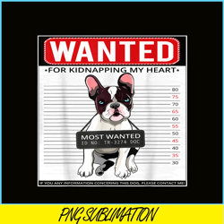 French Bulldog Wanted PNG, French Dog Artwork PNG, Bulldog Mascot PNG