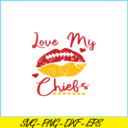 Love My Chiefs SVG PNG DXF, Kelce Bowl SVG, Patrick Mahomes SVG