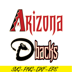 Arizona Diamondbacks Text SVG PNG DXF EPS AI, Major League Baseball SVG, MLB Lovers SVG MLB30112311