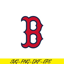 Boston Red Sox The Red B SVG PNG DXF EPS AI, Major League Baseball SVG, MLB Lovers SVG MLB30112342