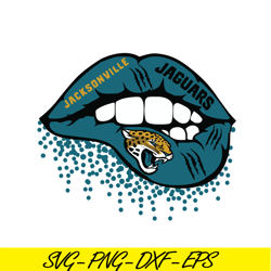 Jaguars Sexy Lips SVG PNG EPS, NFL Fan SVG, National Football League SVG