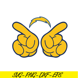 Love For Chargers SVG PNG EPS, USA Football SVG, NFL Lovers SVG