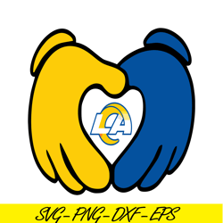LA Rams Love Hands LA Rams Circle PNG DXF EPS, Football Team PNG, NFL Lovers PNG NFL229112331