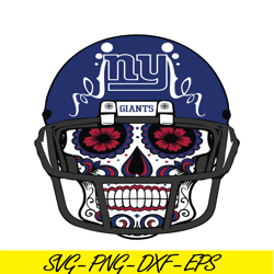 New York Giants Helmet Skull PNG DXF EPS, Football Team PNG, NFL Lovers PNG NFL230112310