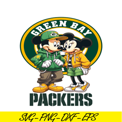 Mickey Green Bay Packers PNG, Football Team PNG, NFL PNG