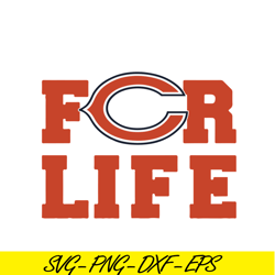 Chicago Bears For Life SVG PNG EPS, NFL Team SVG, National Football League SVG