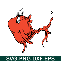 The Red Fish SVG, Dr Seuss SVG, Cat in the Hat SVG DS104122342