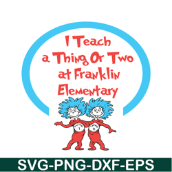 I Teach A Thing Or Two SVG, Dr Seuss SVG, Dr Seuss Quotes SVG DS105122393