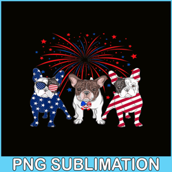American Flag 4th Of July PNG, French Bulldog Dog PNG, Bulldog Mascot PNG