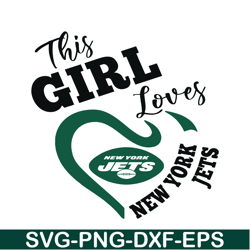 Girl Loves NY Jets PNG, Football Team PNG, NFL Lovers PNG