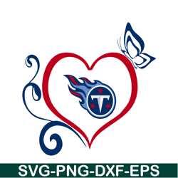 Tennessee Titans Heart SVG, Football Team SVG, NFL Lovers SVG