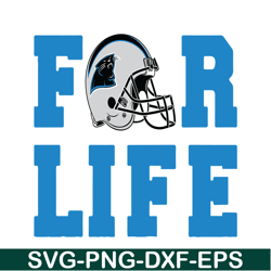 Panthers For Life SVG PNG DXF, Football Team SVG, NFL Lovers SVG NFL229112304