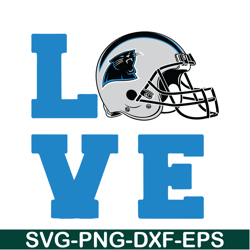 Love Panthers SVG, Football Team SVG, NFL Lovers SVG