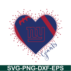 My New York Giants Heart SVG PNG DXF EPS, Football Team SVG, NFL Lovers SVG NFL230112308