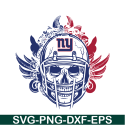 New York Giants Blue Skull SVG PNG DXF EPS, Football Team SVG, NFL Lovers SVG NFL230112318