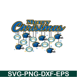 Christmas Los Angeles Chargers PNG Merry Christmas Football PNG NFL PNG