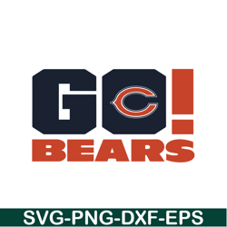 Go Bears SVG PNG EPS, National Football League SVG, NFL Lover SVG