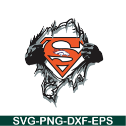 Superman Denver Broncos SVG PNG EPS, NFL Fan SVG, National Football League SVG