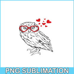 Owl With Sunglasses PNG, Funny Valentine PNG, Valentine Holidays PNG