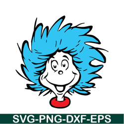 Thing 1 Character SVG, Dr Seuss SVG, Cat in the Hat SVG DS104122337