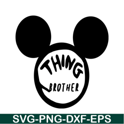 Mickey Thing Brother SVG, Dr Seuss SVG, Cat in the Hat SVG DS104122383
