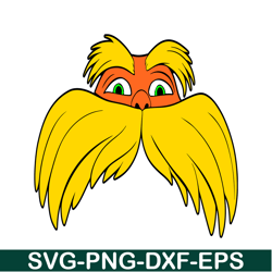 lorax the face svg, dr seuss svg, cat in the hat svg ds105122322
