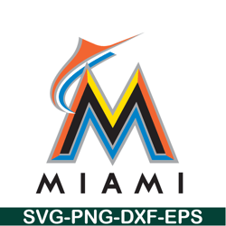 Miami Marlins Simple Logo SVG, Major League Baseball SVG, MLB Lovers SVG MLB011223141