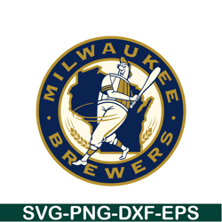 Milwaukee Brewers Golden Logo SVG, Major League Baseball SVG, MLB Lovers SVG MLB011223152