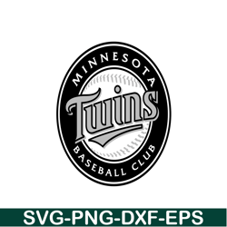 Minnesota Twins The Black White Logo SVG, Major League Baseball SVG, Baseball SVG MLB204122310