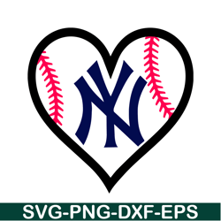 NY Yankees The Heart SVG, Major League Baseball SVG, Baseball SVG MLB204122337