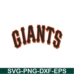 Giants The Orange Text SVG, Major League Baseball SVG, Baseball SVG MLB204122388