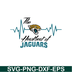 Heartbeat Of Jaguars SVG PNG EPS, NFL Team SVG, National Football League SVG