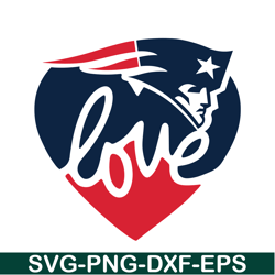 Love NE Patriots SVG, Football Team SVG, NFL Lovers SVG