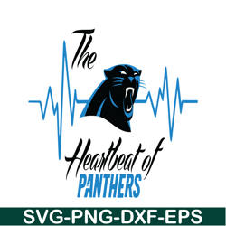 The Heartbeat of Panthers SVG, Football Team SVG, NFL Lovers SVG NFL229112301