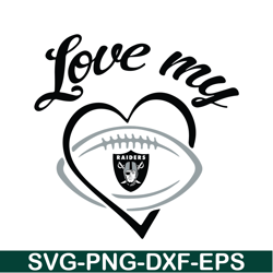 Love My Raiders PNG, Football Team PNG, NFL Lovers PNG NFL2291123110