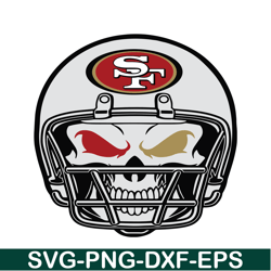 San Francisco 49ers Helmet Skull SVG PNG DXF, Football Team SVG, NFL Lovers SVG NFL2291123170