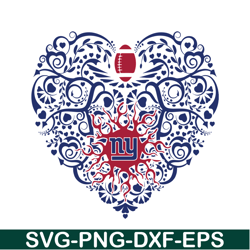 New York Giants Heart SVG PNG DXF EPS, Football Team SVG, NFL Lovers SVG NFL230112309