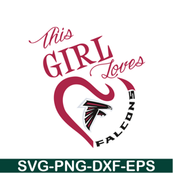 This Girl Loves Falcons SVG PNG EPS, NFL Team SVG, National Football League SVG