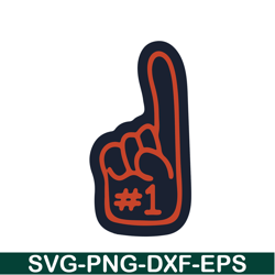 Number 1 Chicago Bears SVG PNG EPS, National Football League SVG, NFL Lover SVG